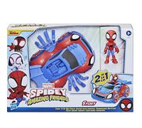 Marvel Spidey e i Suoi Fantastici Amici - Ultimate Web-Crawler, include veicolo spara colpi e un personaggio da 10 cm, per bambini dai 3 anni in su