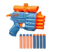 Nerf elite 2.0, blaster prospect qs-4, 8 dardi originali nerf elite, blaster a 4 dardi, mirino telescopico fisso
