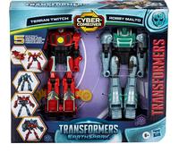 Hasbro F8438 Transformers EarthSpark Cyber-Combiner Terran Twitch e Robby Malto