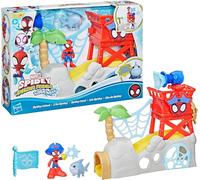 Hasbro Marvel Spidey e i Suoi Fantastici Amici, Water-Webs, Isola di Spidey, playset di Spider-Man