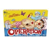 Hasbro Gaming Classic Operation Game, Electronic Board Game with Cards, Indoor Game for Kids Ages 6 and Up
