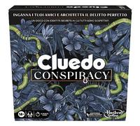 Cluedo Conspiracy, gioco da tavolo per adulti e ragazzi, dai 14 anni in su, gioco di strategia con identità segrete, per 4-10 giocatori