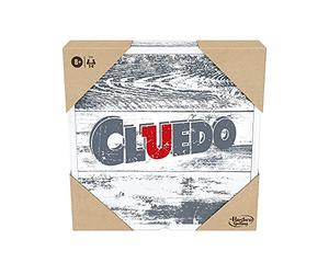 Hasbro Gaming Cluedo, Edizione Rustica in Legno, Gioco di Società Hasbro Gaming, Versione francese, da 2 a 6 giocatori [Esclusivo Amazon]