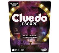 Hasbro Gaming Cluedo Escape: Il Club degli Illusionisti, Gioco Detective Modo Escape Game, Versione Francese, 1-6 Giocatori, Bambini da 10 Anni, Giochi da Tavolo