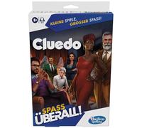 Hasbro Gaming Cluedo - Gioco portatile compatto per 3-6 giocatori, gioco da viaggio per bambini, divertimento ovunque