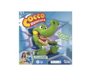 Hasbro Gaming, Cocco Dentista, Gioco da Tavolo per Bambini e Bambine dai 3 Anni in su, Estrai i Denti del Coccodrillo Ma Non Farti Mordere, 2 o più Giocatori