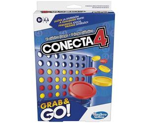 Hasbro Gaming Connetti 4 Grab and Go - Gioco portatile per 2 giocatori - Gioco classico per bambini per viaggi, giochi in famiglia e con gli amici,