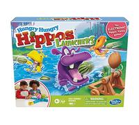 Hasbro Gaming Hungry Hippos Launchers bambini dai 4 anni in su, Gioco elettronico pre-scuola per 2-4 giocatori, Multicolore, E9707802