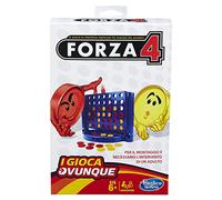 Hasbro Gaming, I Gioca Ovunque, Forza 4, Gioco da Tavolo, Edizione da Viaggio, Ideale per Famiglia e Amici, Ottima Idea Regalo, per Bambini e Bambine dai 6 Anni in Su, 2 Giocatori