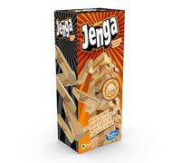Hasbro Gaming Jenga, Gioco di Impilamento Originale con i Mattoncini di Legno, per Bambini e Bambine dai 6 Anni in Su, Strategia e Coordinazione, Contiene 54 Mattoncini