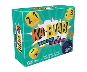 Hasbro Gaming KA-Blab Famiglie, Adolescenti e Giochi per Bambini dai 10 Anni Kablab per Serate di Gioco per 2-6 Giocatori, Singolo, Multicolore, F2562100, Versione Tedesca
