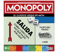 Monopoly Classico gioco da tavolo con vano portaoggetti e grandi agricoltori - Versione spagnola