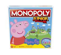 Hasbro Gaming Monopoly Junior: Gioco da tavolo Peppa Pig Edition per 2-4 giocatori, giochi da interno per bambini, giocattoli e giochi Peppa Pig