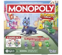 Hasbro Gaming Monopoly Junior Quadrato 2 in 1