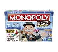 Hasbro Gaming Monopoly Travel World Tour - Gioco da tavolo strategico per famiglia e bambini, gameplay classico con geografia Twist, include tabellone cancellabile a secco e timbri token, età 8+