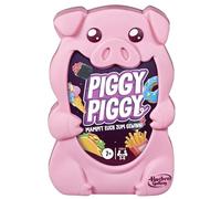 Hasbro Gaming Piggy Piggy - Gioco di carte per famiglie, versione tedesca, semplice gioco di strategia per bambini dai 7 anni e adulti, contiene 5 personaggi di maialino, Natale