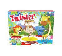 Hasbro Gaming- Twister Junior Game, Animal Adventure-Tappetino 2 Lati, 2 Giochi in 1, Gioco per Interni, per 2-4 Giocatori, Singolo, Multicolore, Taglia Unica, HAS-F7478