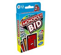 Hasbro Gioco di carte Monopoly Bid - Gioco di probabilità per 2-5 giocatori