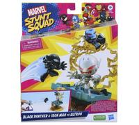 Hasbro HSBF78345L0 Marvel - Stunt Squad Eroi Vs. Cattivi: Black Panther e Ironma