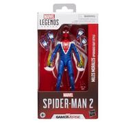 Marvel Hasbro Legends Series, Gamerverse, Miles Morales con tuta migliorata, action figure di Spider-Man