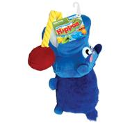 Hasbro Hungry Hungry Hungry Hippos Squeak and Tug peluche giocattolo per cani, 43,2 cm durevole giocattolo per cani, blu/giallo/rosso