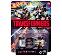 Transformers x hot wheels - bone shaker - collezionabile hasbro