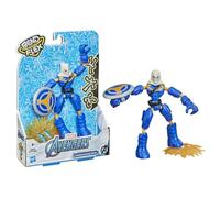 Hasbro Marvel Avengers Bend and Flex, action figure flessibile Taskmaster da 15 cm, con accessorio, bambini dai 4 anni in su