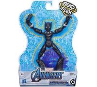 Hasbro Marvel Avengers - Bend and Flex Missions, Black Panther Ice Mission, action figure pieghevole da 15 cm