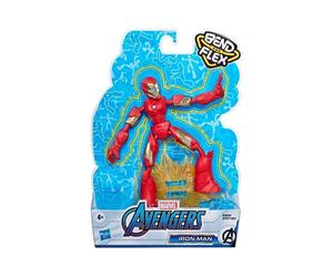 Hasbro Marvel Avengers Iron Man Bend and Flex - Personaggio snodabile per bambini, 1 pezzo da 15 cm