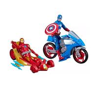 Hasbro F3532 Marvel Avengers Titan Hero Iron Man e Captain America con Veicolo R