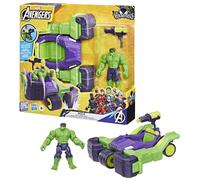 Hasbro marvel avengers, venomversus epic world of action, set action figure e veicolo blast & smash truck di hulk