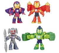 Hasbro Marvel, Iron Man e i Suoi Fantastici Amici, Confezione con Action Figure di Iron Armor, Action Figure da 7,5 cm, playset per Bambini e Bambine, dai 3 Anni in su