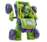 Hasbro Marvel, Iron Man e i Suoi Fantastici Amici, Iron Hulk 2 in 1 con Armatura Mech e Veicolo, Action Figure e Veicolo Giocattolo
