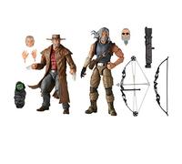 Hasbro Marvel Legends E9296 Series- Marvel Legends Series-Howkeye e Logan (Action Figures 15 cm da Collezione, Design Eccezionale e 10 Accessori, Serie X-Men)