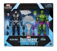 Hasbro Marvel Legends Series - Freccia Nera e Triton Inumani, confezione da 2 action figure
