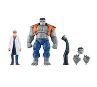 Hasbro Marvel Legends Series, Hulk Grigio e Dr. Bruce Banner, action figure collezionabili per adulti da 15 cm per il 60° anniversario degli Avengers