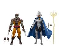 Hasbro Marvel Legends Series, Wolverine e Lilandra Neramani, confezione con 2 ac