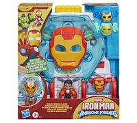 Hasbro, Marvel, Serie Iron Man e i Suoi Fantastici Amici su Disney Jr., playset Hall of Armor, Action Figure da 7,6 cm con Accessori, Giocattoli di Supereroi, dai 3 Anni in su