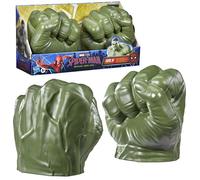 Hasbro marvel, spider-man: brand new day, super pugni gamma di hulk, giocattoli per roleplay
