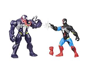 Hasbro Marvel Spider-Man, Marvel MixMashers, Venom vs. Spider-Man Venomizzato, Confezione da 2 con Action Figure e Accessori, Ottima Idea Regalo, per Bambini e Bambine dai 4 Anni in su