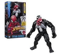 Hasbro marvel spider-man, titan series, venom - action figure deluxe, giocattoli di supereroi da 30 cm per bambini e bambine dai 4 anni in su