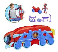 Hasbro-Marvel Spidey And His Amazing Friends Spider Crawl-R, Set di quartier Generale 2 in 1, Giocattolo per Bambini dai 3 Anni in su, F37215E1