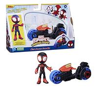 Hasbro Marvel, Spidey e i suoi fantastici amici, action figure di Miles Morales: Spider-Man, motocicletta giocattolo, giocattoli per bambini e bambine di 3 anni