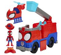 Hasbro Marvel, Spidey e i Suoi Fantastici Amici, Camion dei Pompieri Rescue-Webs, Action Figure e Veicolo