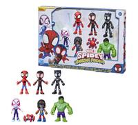 HASBRO MARVEL, SPIDEY E I SUOI FANTASTICI AMICI, COLLEZIONE DI ACTION FIGURE TEAM SPIDEY E AMICI, INCLUDE 7 ACTION FIGURE, REGALO IDEALE PER BAMBINI E BAMBINE, DAI 3 ANNI IN SU