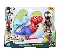 Hasbro Marvel Spidey e i suoi fantastici amici, Dino-Webs, set con action figure Spider-Man di Spidey-Rex e Miles ""Spin"" Morales