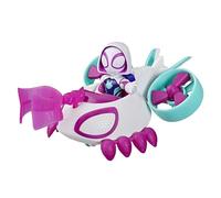 Hasbro Marvel Spidey e i suoi fantastici amici, Ghost-Spider con elicottero e action figure da 7,6 cm, giocattoli supereroi, bambini, 3+