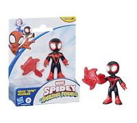 Hasbro Marvel, Spidey e i suoi fantastici amici, Miles "Spin" Morales, giocattolo con accessorio, action figure da 7,6 cm, giocattoli di supereroi per bambini e bambine, dai 3 anni in su