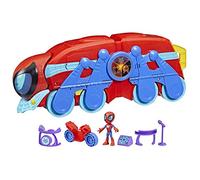 Marvel Spidey e i Suoi Fantastici Amici - Quartier Generale Mobile, playset 2-in-1 con luci e suoni, giocattolo prescolare, per