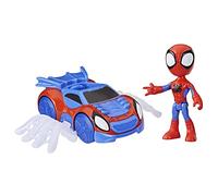 Hasbro Marvel, Spidey e i Suoi Fantastici Amici, Set Spidey Web Crawler, Action Figure di Spidey con Veicolo e Accessorio, Giocattoli per età prescolare